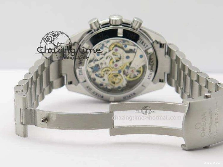 0329 Youthful Speedmaster JHF SS ‘Work on the Moon’ Gary Dial On SS Bracelet 8241